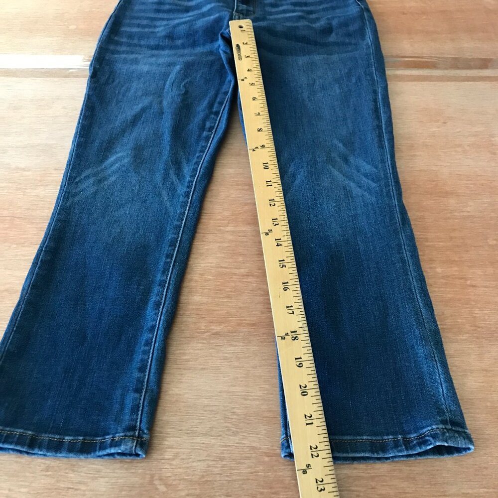 Judy Blue Capri Fit Jeans Women 28 Blue Mid Rise Dark Wash Stretch Preppy 18751 - Picture 8 of 14